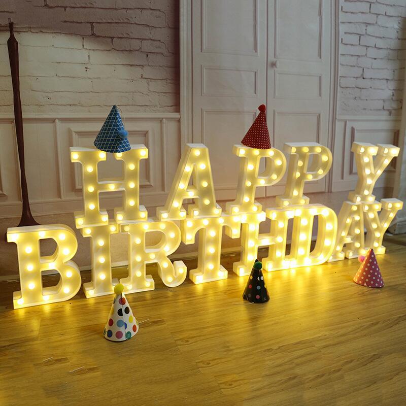 Factory supply led letter lights modeling lights neon lights Tanabata trunk romantic proposal ins lights decoration