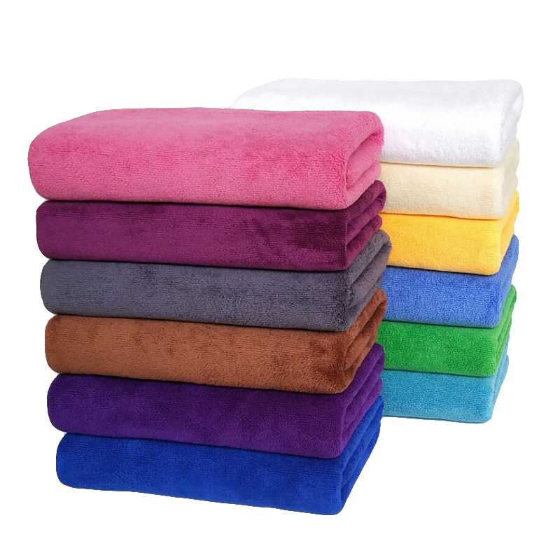 Housekeeping cleaning cloth wholesale beauty salon thickened dry hair towel towel absorbent lint kindergarten square towel