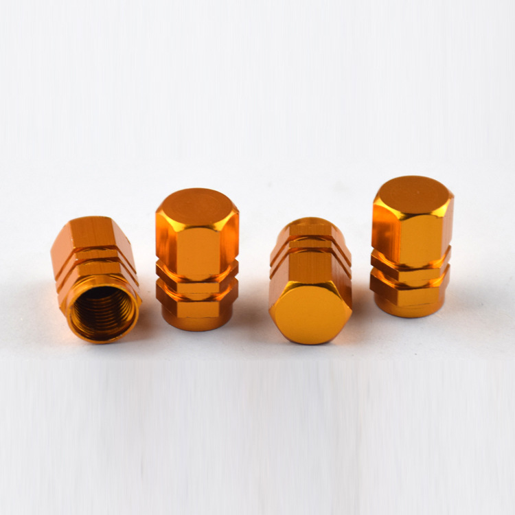 Personalized tire cap aluminum alloy valve cover car valve cap Universal belt packaging 4 one card