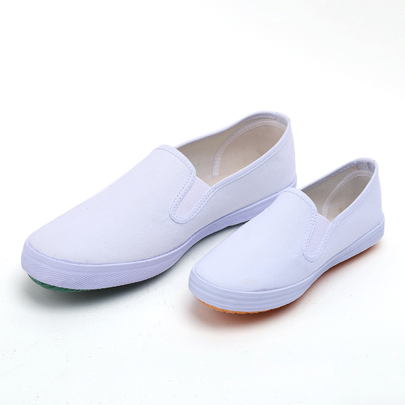 Lutai factory wholesale couple's canvas shoes autumn shoes men's and women's casual simple white shoes student shoes low top board shoes