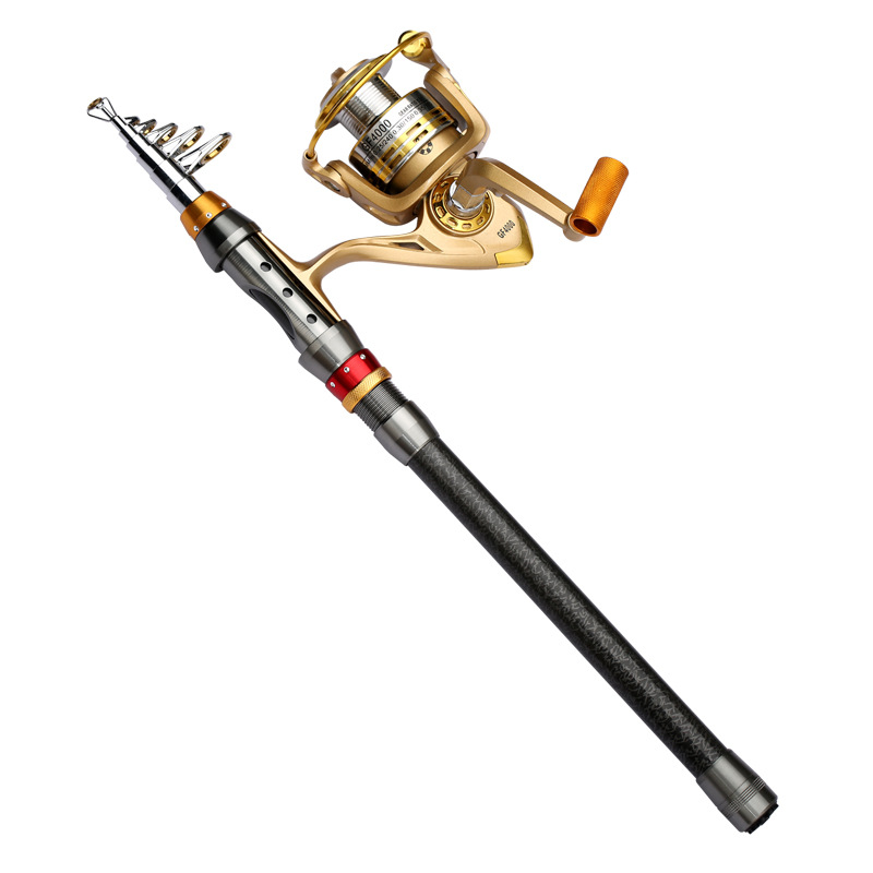 Factory direct ultra-short sea Rod throwing Rod ultra-hard sea Rod throwing rod fishing rod 1.8-3.6m carbon retractable Luya Rod