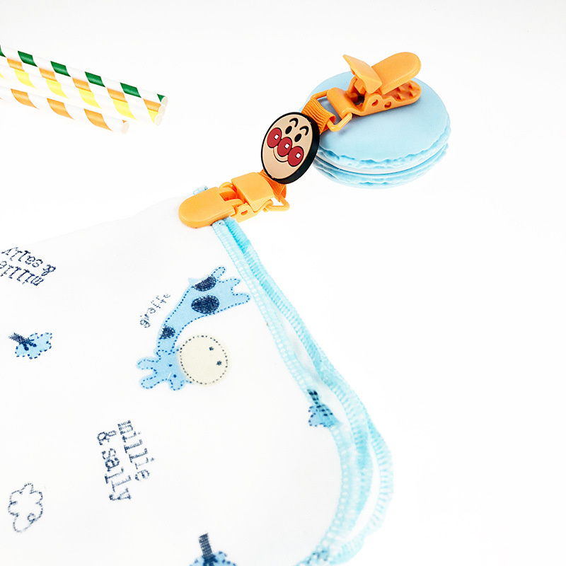 Baby cartoon handkerchief clip baby handkerchief hat anti-drop clip kindergarten saliva towel anti-drop clip wholesale