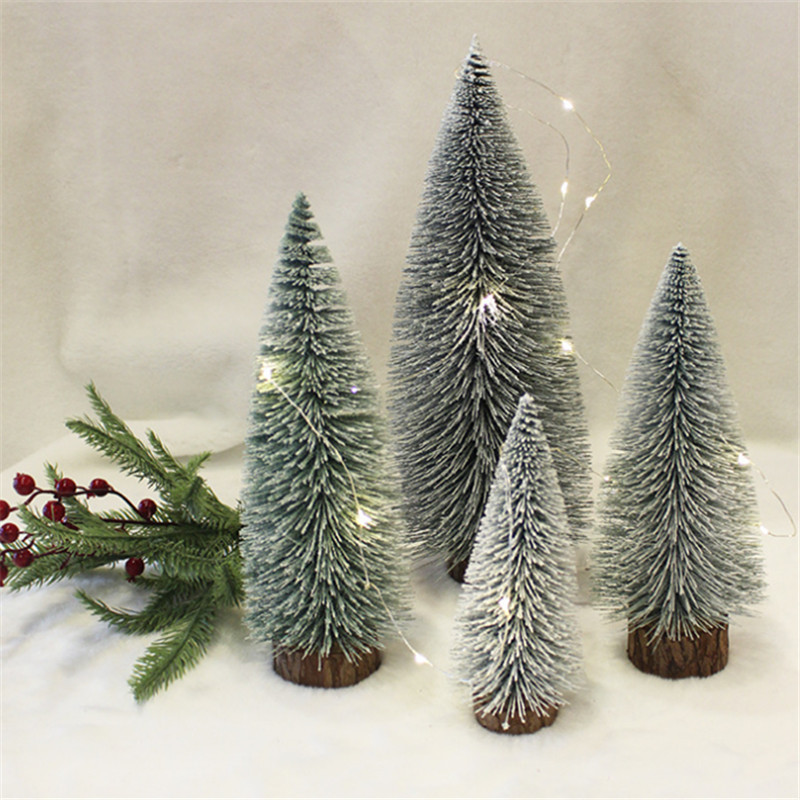 White Christmas tree Christmas table decoration Christmas tree ornaments Mini small Christmas tree decorations wholesale