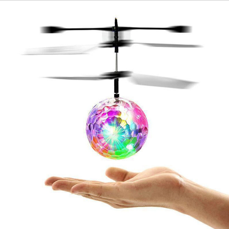 Cross-border hot sale induction flying machine crystal ball usb charging novelty mini flying toy