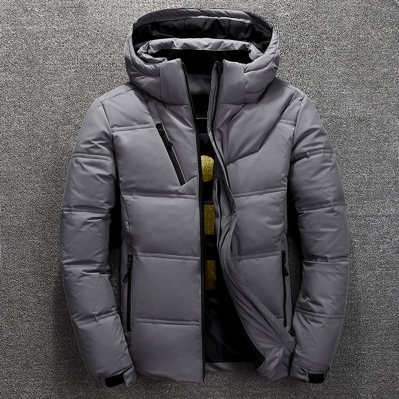 Cross-border New Men's Down Jacket Fashionable Korean Short Slim-fit Thickened Youth Men's Down Jacket