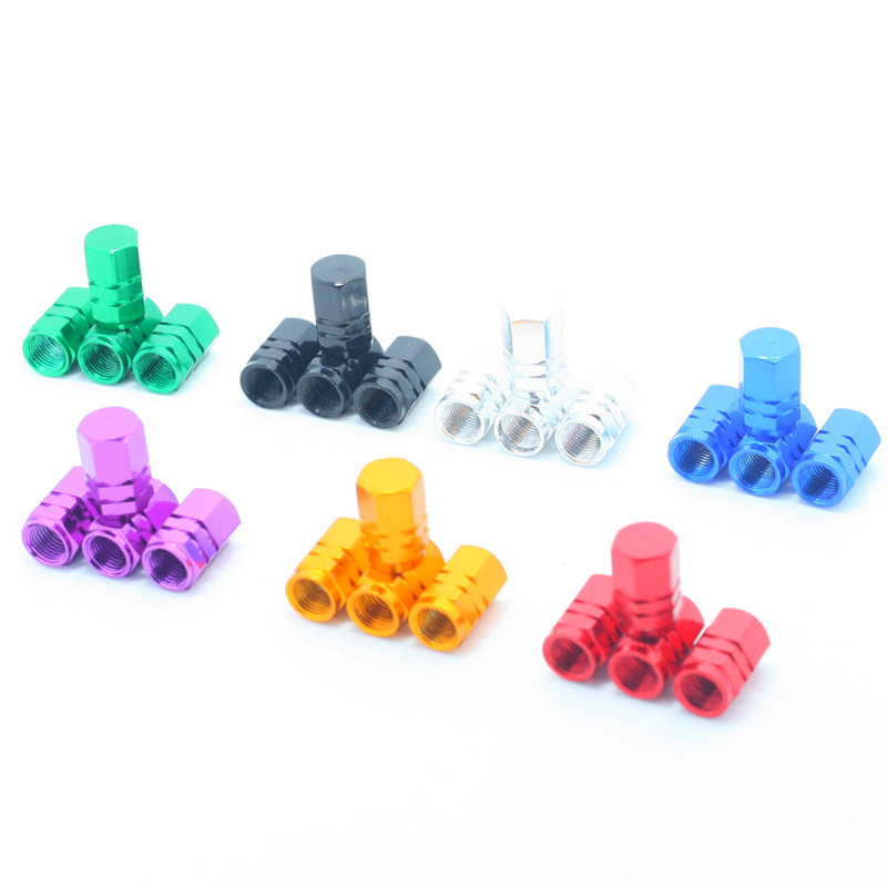 Car tire steam nozzle cap aluminum alloy tire universal air nozzle tire cap valve cover modified valve core cover