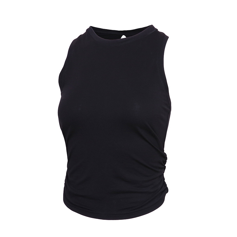 The better summer new women's fitness sports short vest quick-drying clothing beautiful back blouse running yoga clothing top