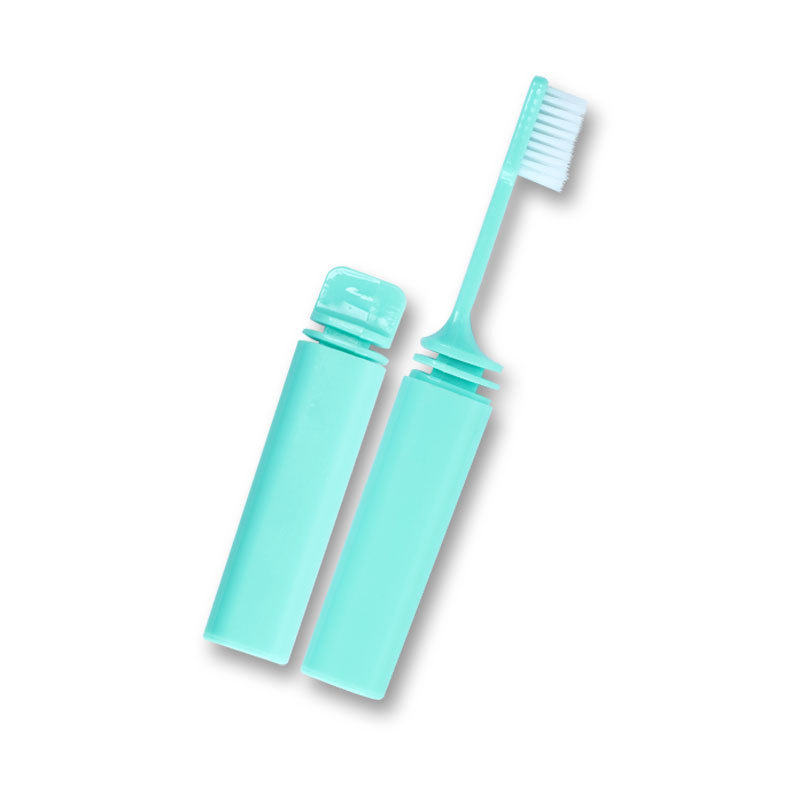 [Strict Selection] Folding Toothbrush Portable Travel Business Travel Fine Soft Hair Adult Household Oral Cleaning Yangzhou Factory