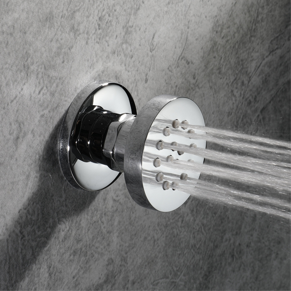 Small side spray 2-inch copper concealed shower accessories round bathroom shower concealed factory wholesale HIHSPJ117