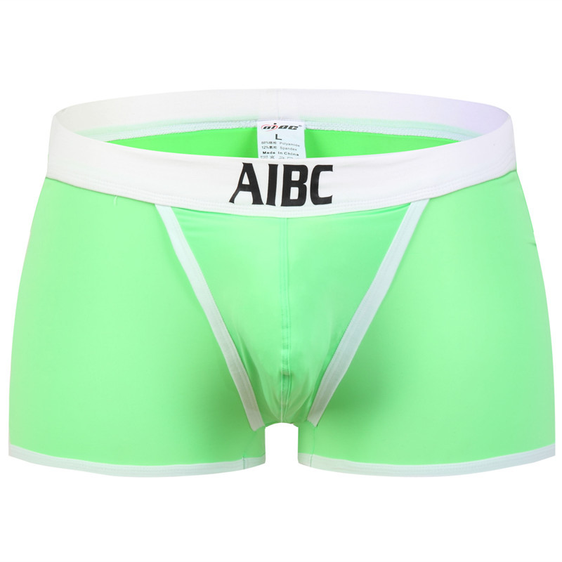 Прямая поставка с фабрики aibc Мужское нижнее белье боксеры Ice Silk космический склад Сексуальное Тонкое эластичное нижнее белье с низкой талией A002