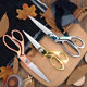 Lin Taizuo gold-plated tailor scissors alloy clothing thread cloth scissors 8 inch 9 inch 10 inch tailor scissors sewing scissors