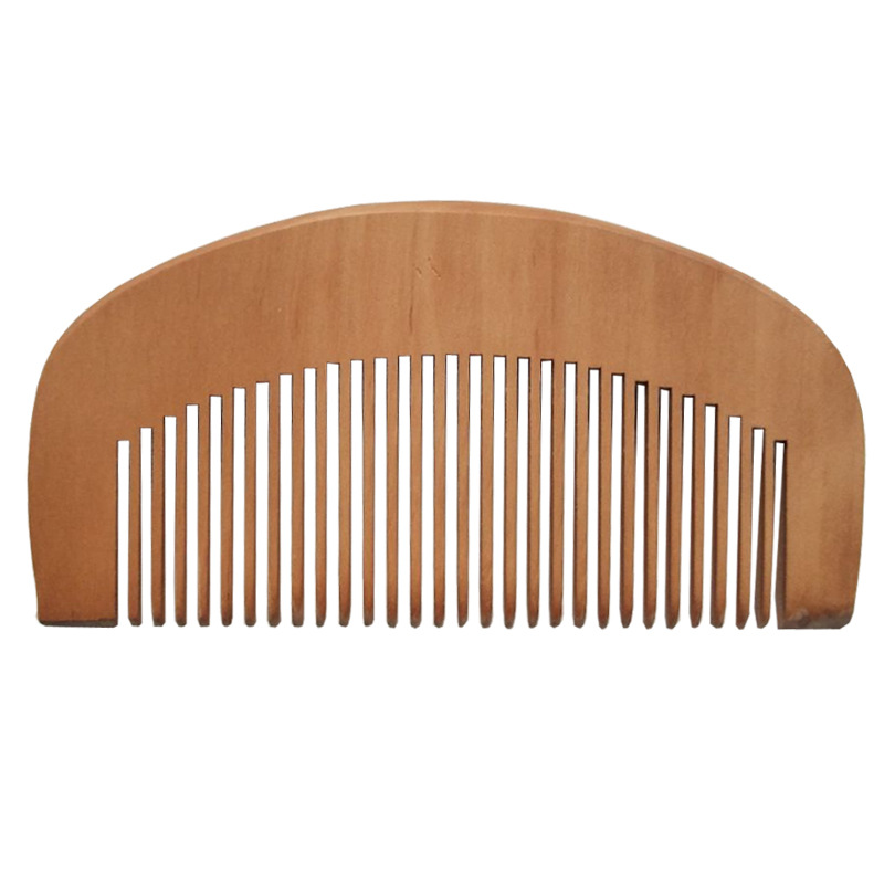 Wooden comb peach comb advertising small wooden comb hairdressing portable comb gift for giving people fixed lettering LOGO wooden comb
