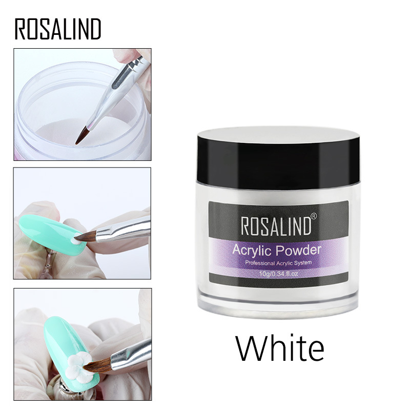rosalind Cross-border Nail Art Crystal Powder Special 10g Crystal Armor Carved Pollen Crystal Liquid Nail Art Powder Extension Powder
