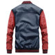 Men's leather baseball uniform PU casual jacket 7701 light board