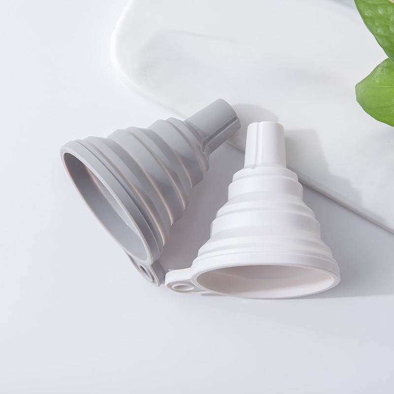 Silicone Funnel Telescopic Folding Mini Funnel Oil Pour Wide Diameter Alcohol Leakage Oil Leakage Household small size Funnel Dispack