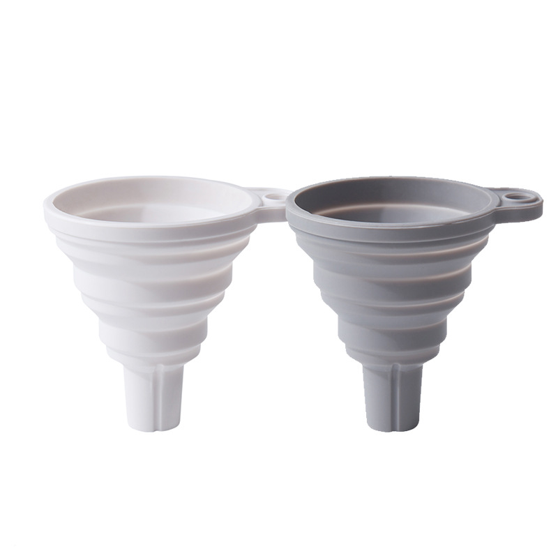 Silicone Funnel Telescopic Folding Mini Funnel Oil Pour Wide Diameter Alcohol Leakage Oil Leakage Household small size Funnel Dispack