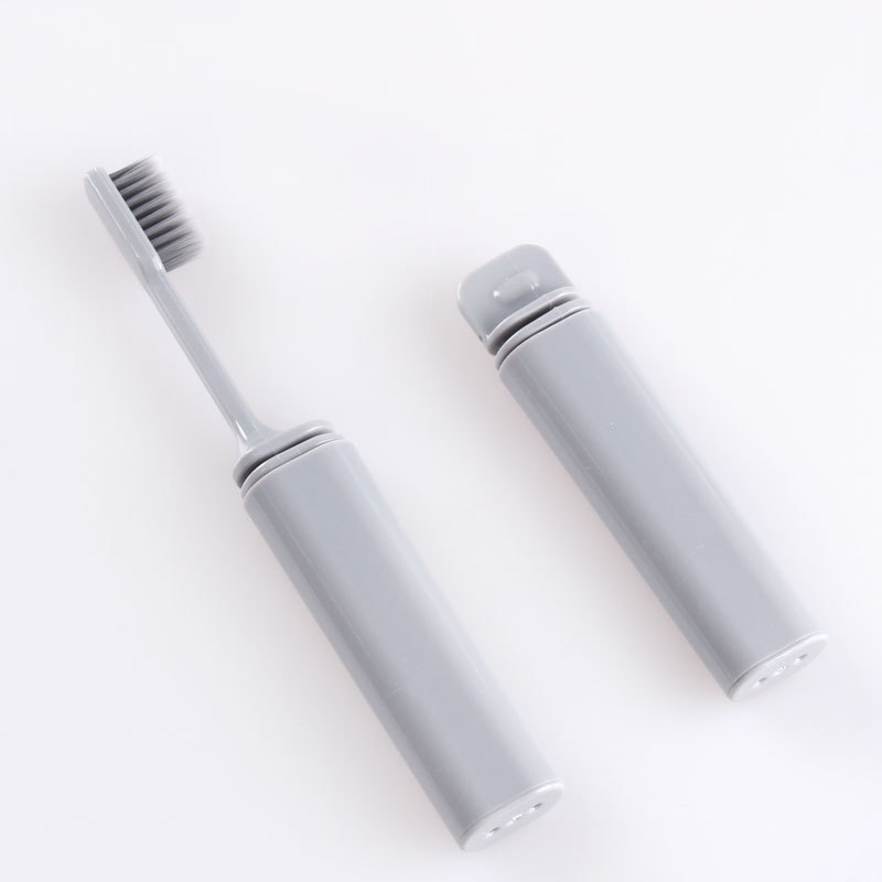 [Strict Selection] Folding Toothbrush Portable Travel Business Travel Fine Soft Hair Adult Household Oral Cleaning Yangzhou Factory