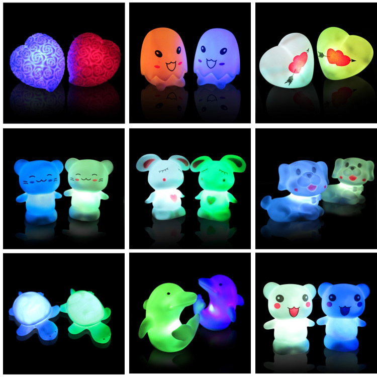 Hot night market stall ring small gifts stall explosions small toys small commodities to push luminous night light wholesale