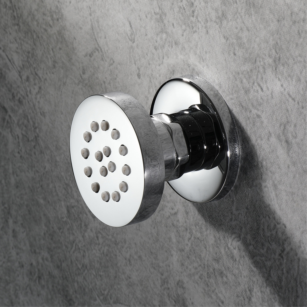 Small side spray 2-inch copper concealed shower accessories round bathroom shower concealed factory wholesale HIHSPJ117