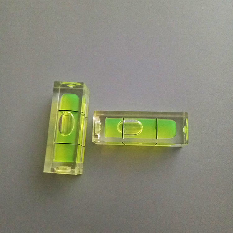 Rectangular 10*29mm horizontal bubble square level meter measuring balance tool plastic level bubble factory price
