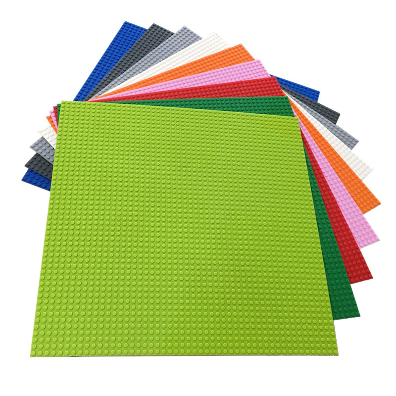 Building block floor is compatible with small particle building block single-sided right angle floor 50*50 assembled building block wall scene floor