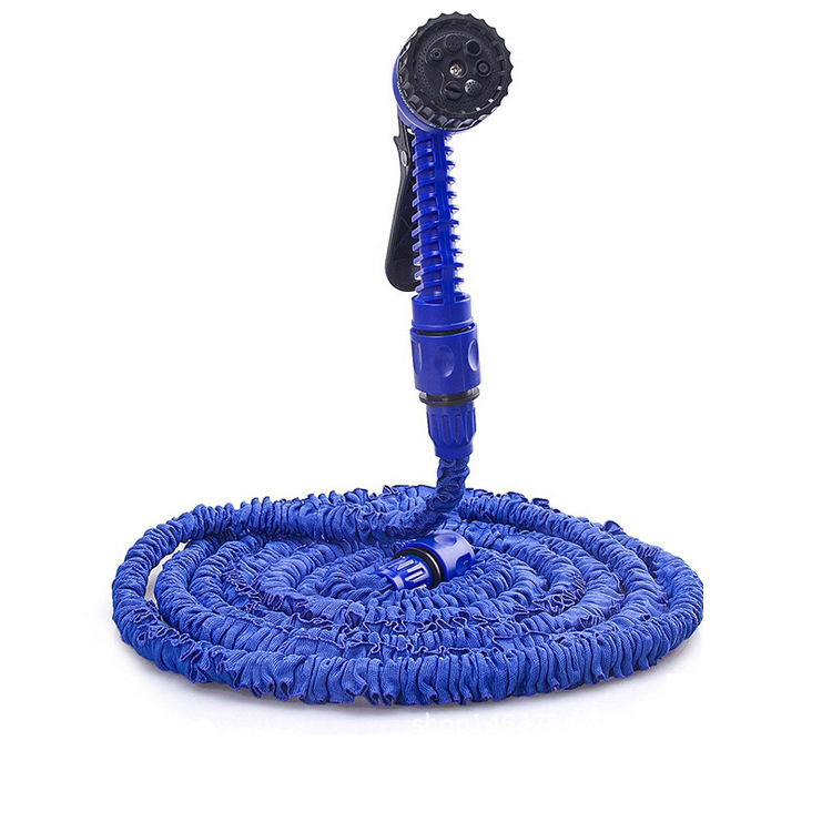 25FT x-hose telescopic water pipe garden telescopic water pipe 3 times natural telescopic high pressure garden water gun
