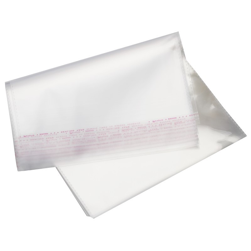 in stock opp bag transparent packaging bag self-adhesive bag wholesale self-adhesive plastic bag garment packaging bag printed logo