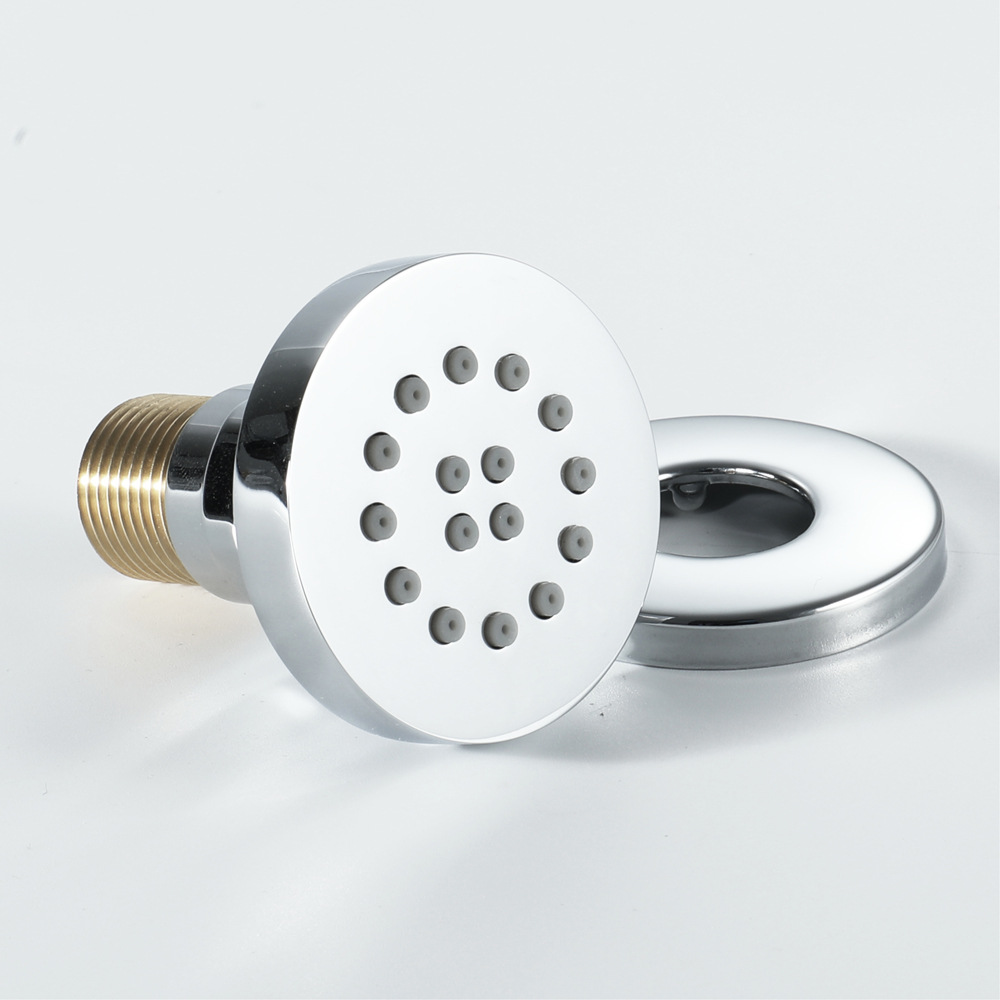 Small side spray 2-inch copper concealed shower accessories round bathroom shower concealed factory wholesale HIHSPJ117
