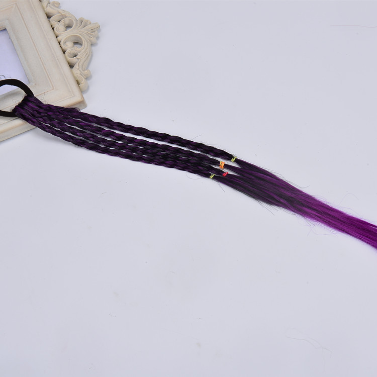 Purple a bunch of four braids