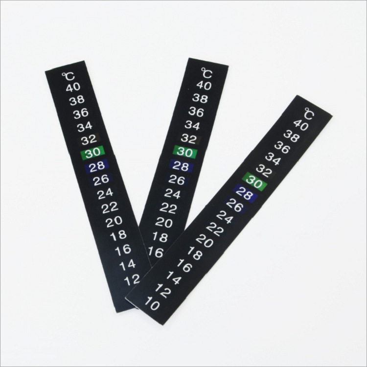 Supply a variety of liquid crystal fish tank temperature stickers temperature discoloration water temperature temperature measurement stickers aquarium water temperature measurement temperature stickers