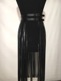 European and American fashion multi-layer tassel belt long tassel skirt punk style long waist accessories multi-color optional