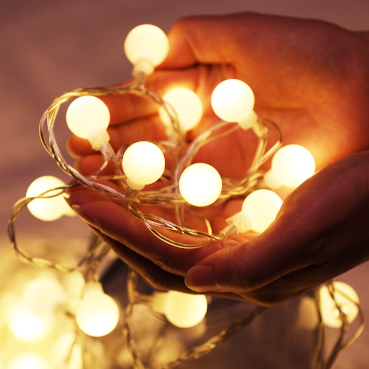 Ledカラーライトラウンドライトストリングキャンプライトフラッシュライトクリスマス祭り雰囲気小さな電球ウェディングルーム装飾ライト|undefined