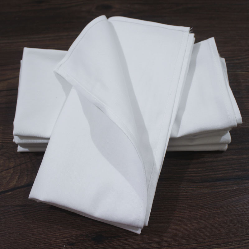 Wholesale cotton napkin mouth cloth cotton wipe Cup cloth pure white absorbent lint