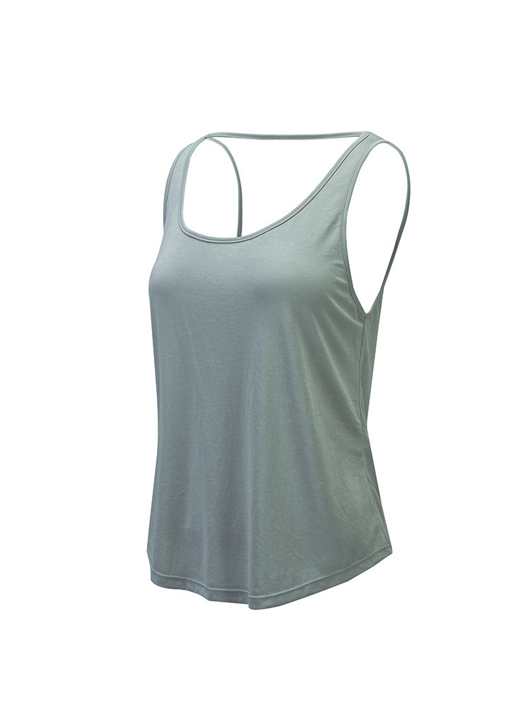 The More Good Fitness Women's Blouse Yoga Clothes Top Quick-drying Sleeveless Backless Yoga Camisole Summer
