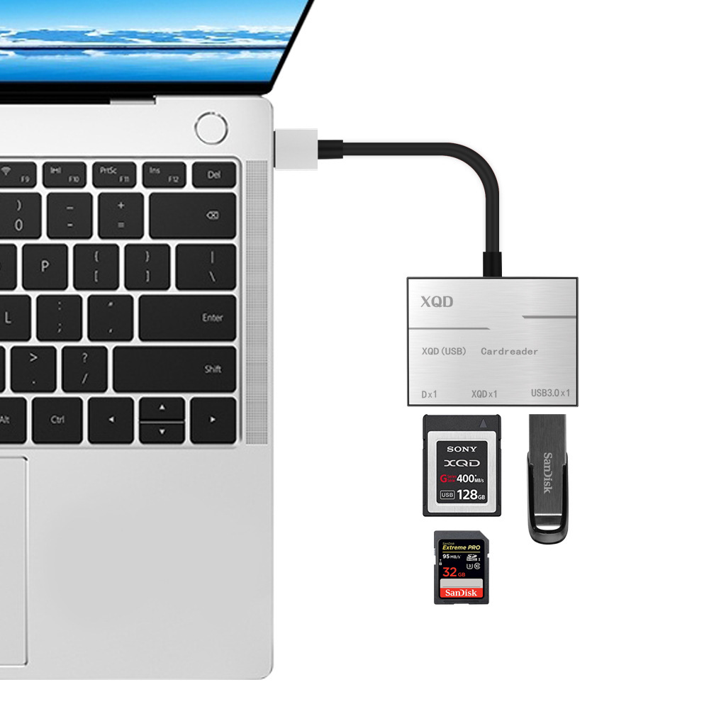 Compatible with M/G series storage card USB3.0/2.0 XQD card SD Card high-speed card reader USB3.0HUB