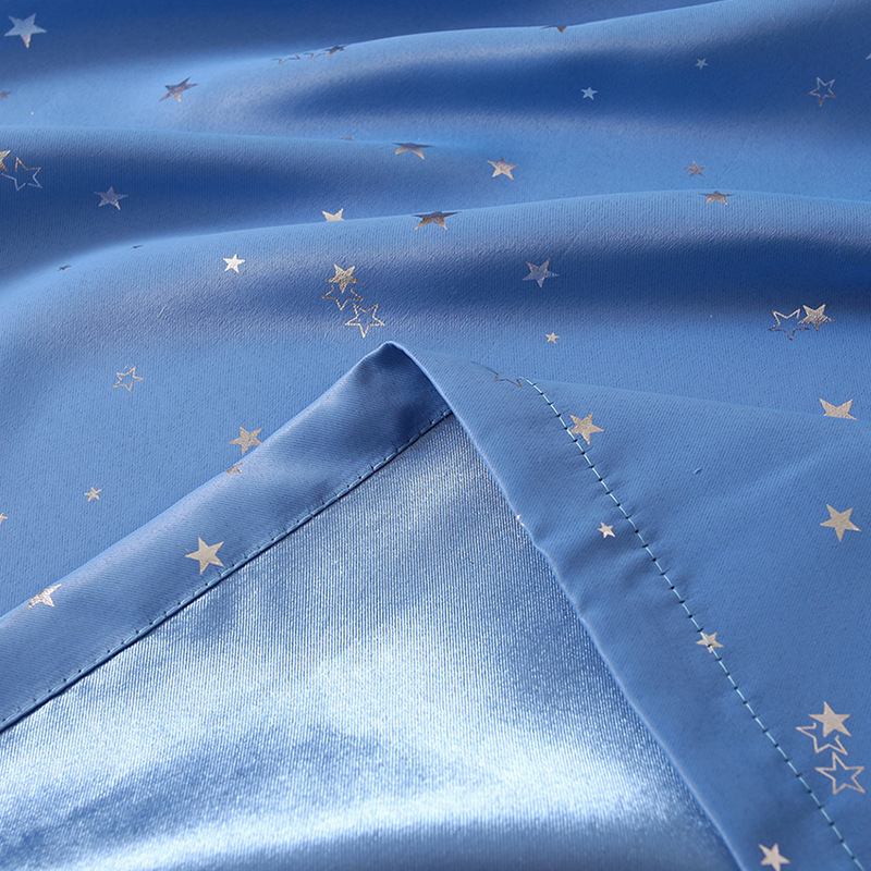 [Meimi] factory hot silver star curtain short curtain small curtain rod curtain finished shading curtain