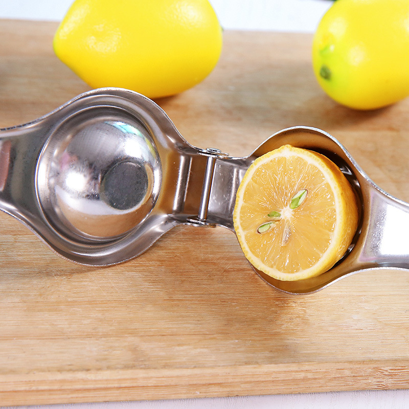 Mini Manual Lemon Squeezer Stainless Steel Household Small Juicer Lemon Clamp Juicer Lemon Squeezer