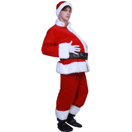Factory spot Christmas stage makeup performance accessories costumes men and women Santa Claus fake belly dress props