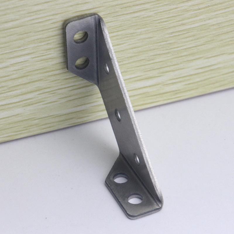 Stainless steel multi-functional small corner support frame furniture corner frame connector angle code triangle support frame three-side laminate