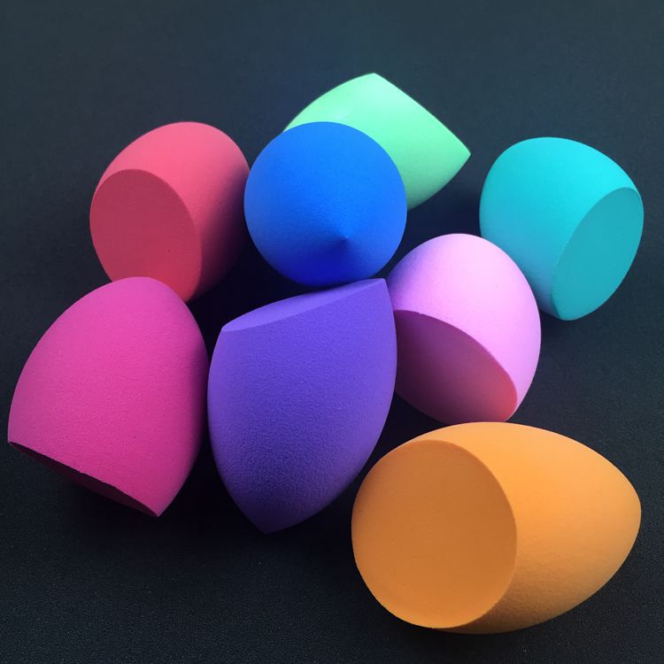 Factory wholesale non-latex gourd puff water droplets puff oblique cut Hydrophilic Polyurethane beauty eggs become larger in water
