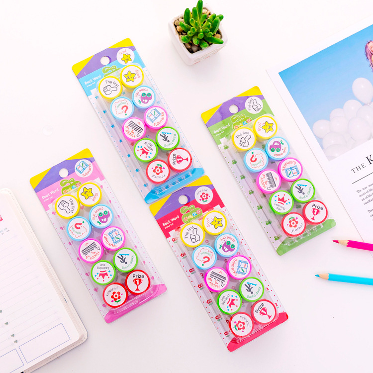 English comment teaching aid Stamp Student comment stamp set English teacher assistant homework comment stamp set