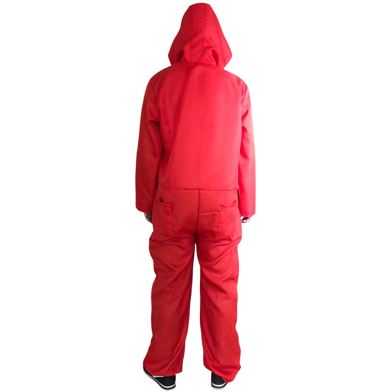 Paper money house cosplay Dali jumpsuit la casa de papel Spanish movie clown costume