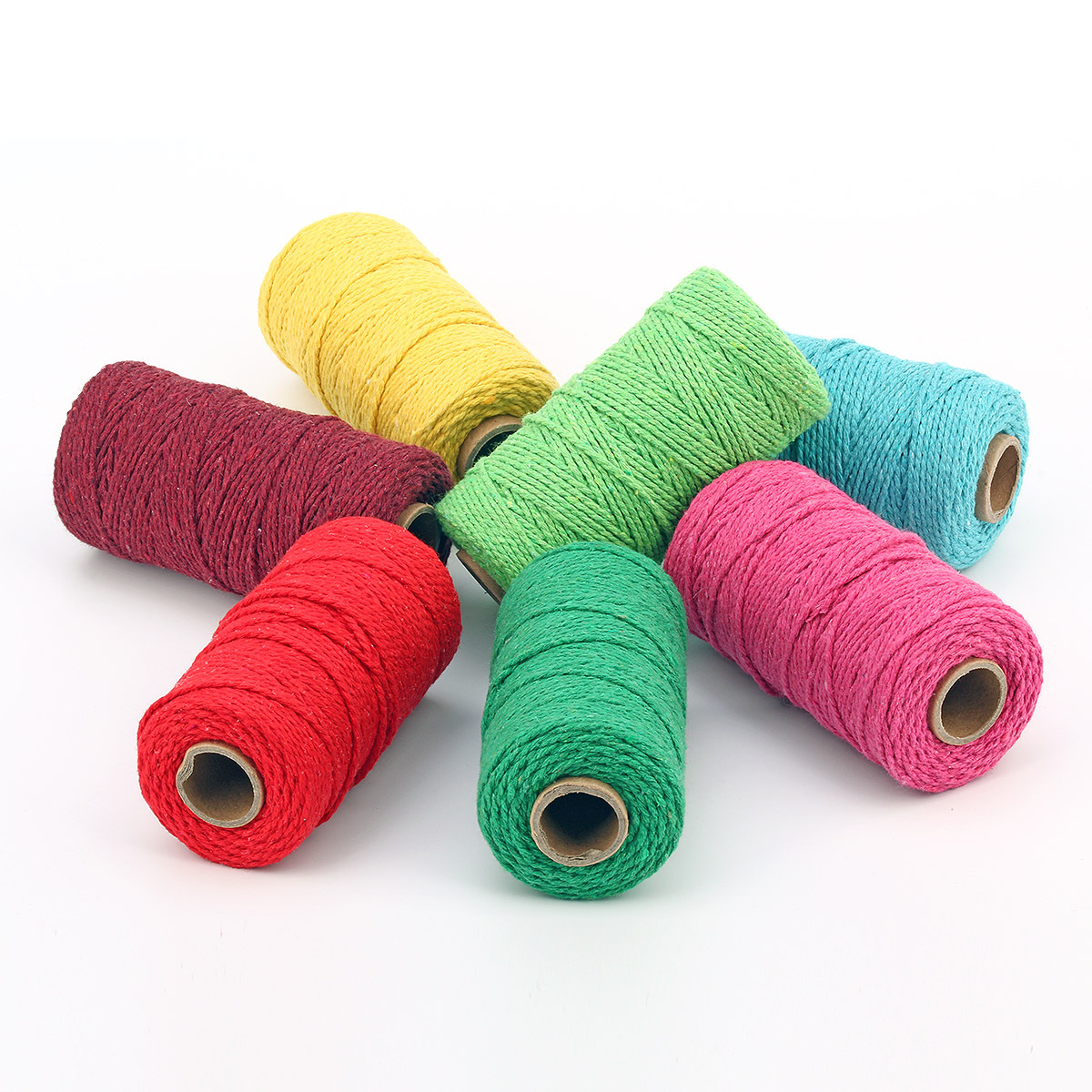 2mm color cotton rope packaging color cotton thread exquisite 2mm woven diy handmade cotton thread Wholesale Halloween