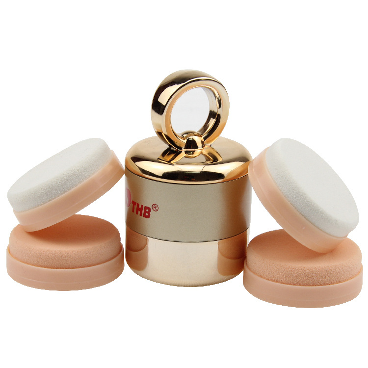 Mini electric powder puff 3D fast makeup with 4 lazy makeup artifact foundation bb cream dry and wet