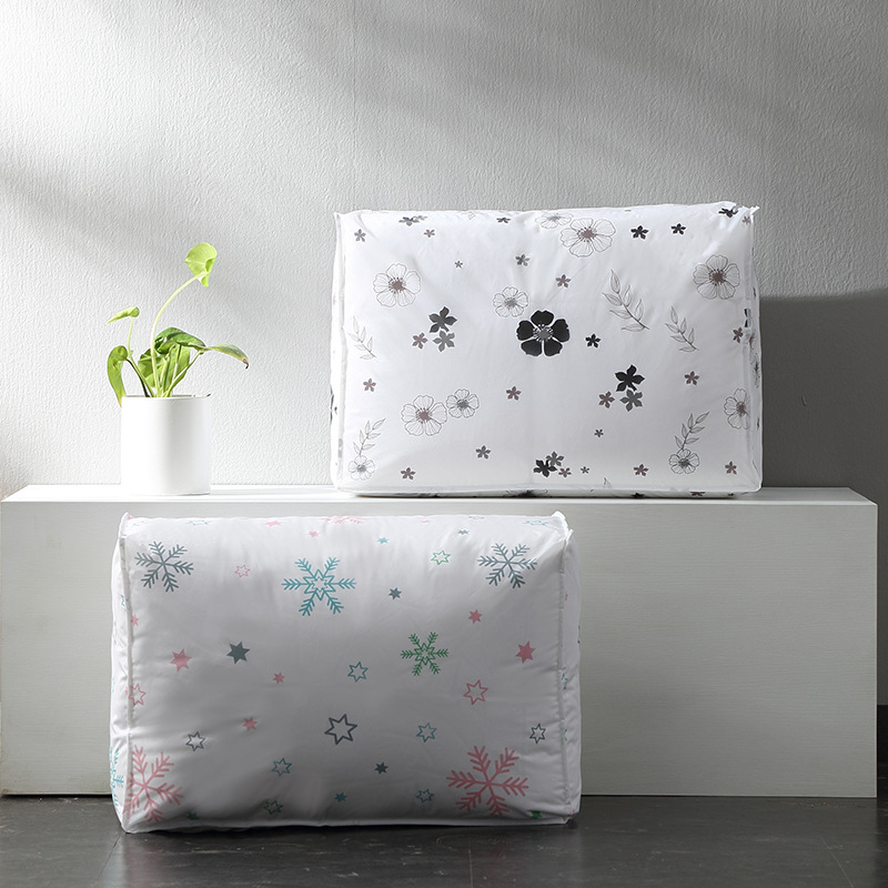 Quilt storage bag large moving bag PEVA three-dimensional quilt storage bag waterproof dust bag