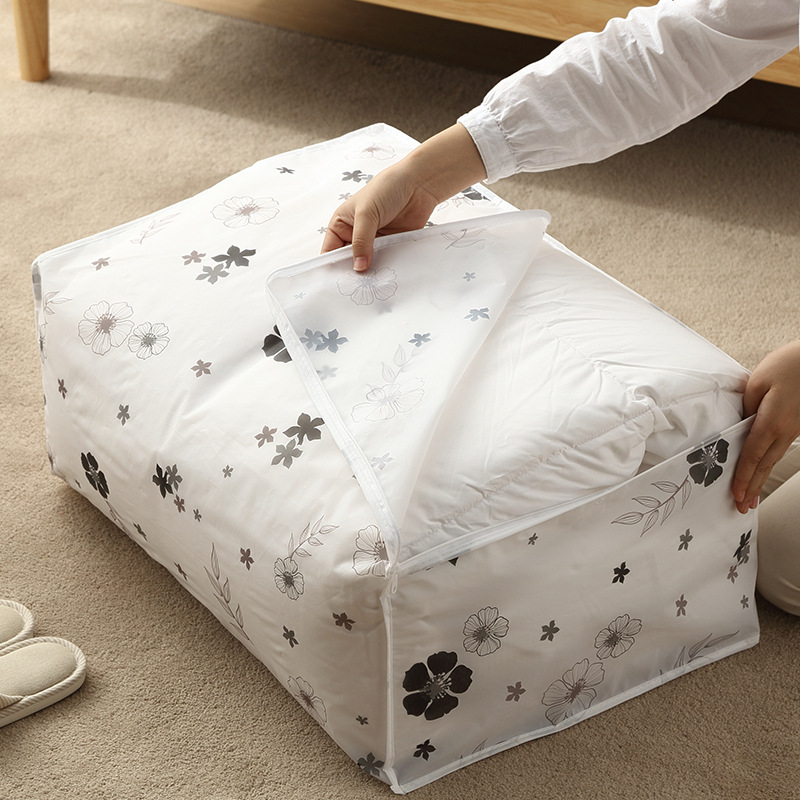 Quilt storage bag large moving bag PEVA three-dimensional quilt storage bag waterproof dust bag