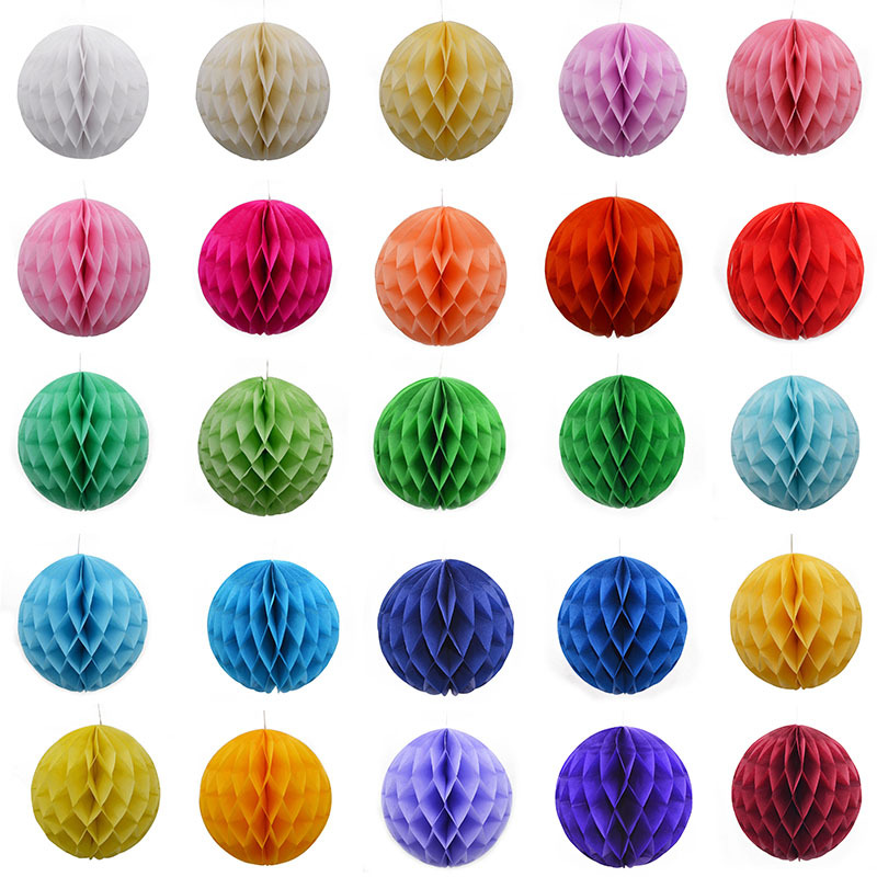 Honeycomb ball decoration string ball DIY suit birthday dessert table background wall birthday party wedding room layout