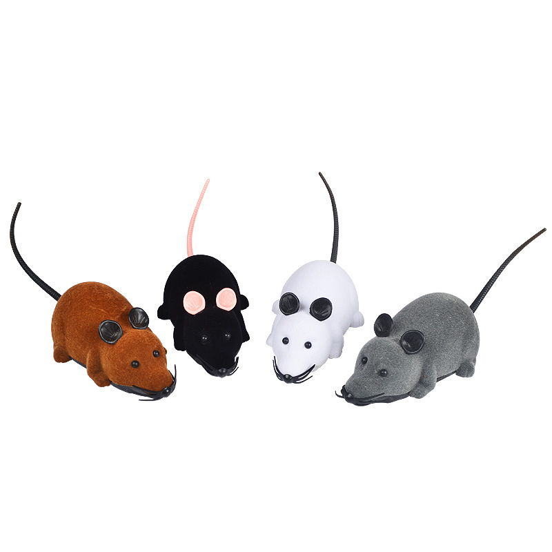 Fun simulation cat toy electric mouse funny cat toy suit forward backward turn color box packaging