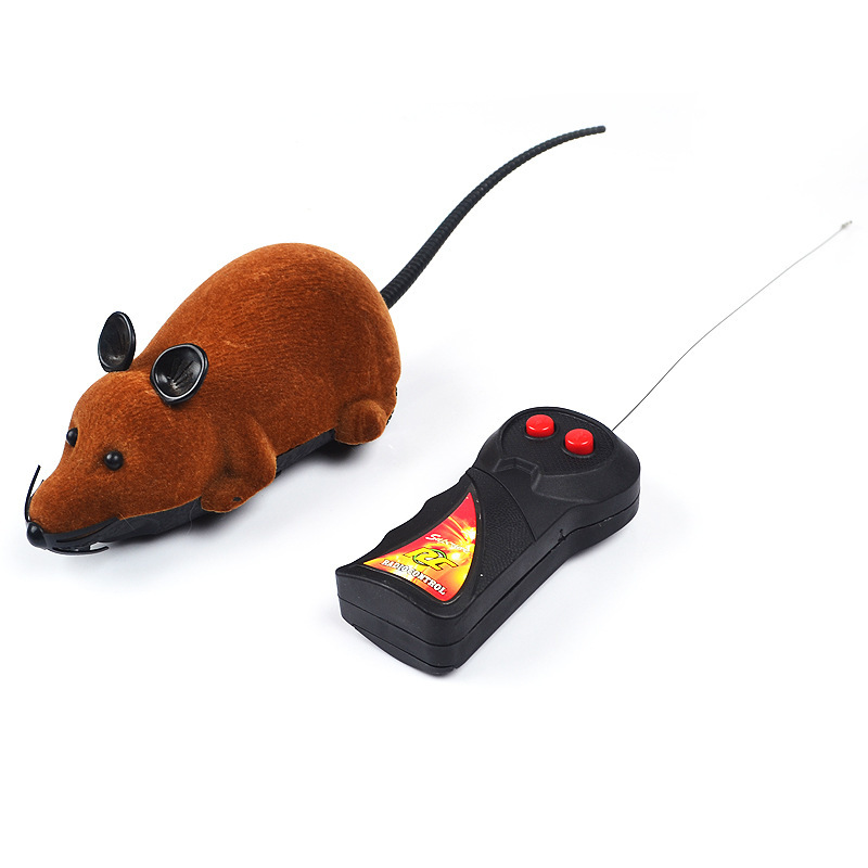 Fun simulation cat toy electric mouse funny cat toy suit forward backward turn color box packaging