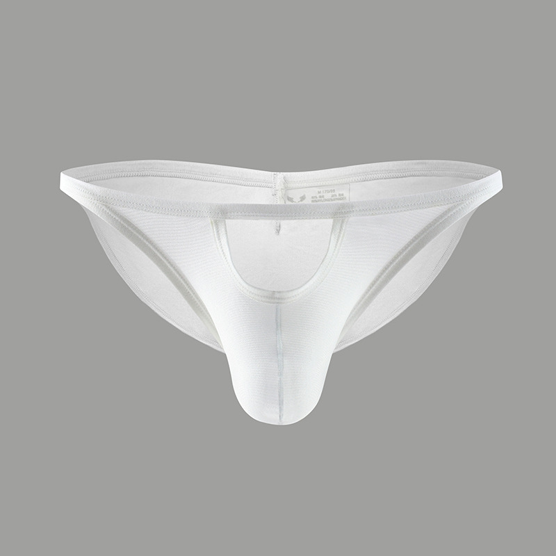 New men's underwear sexy breathable solid color nylon pants low waist men's briefs spot wholesale